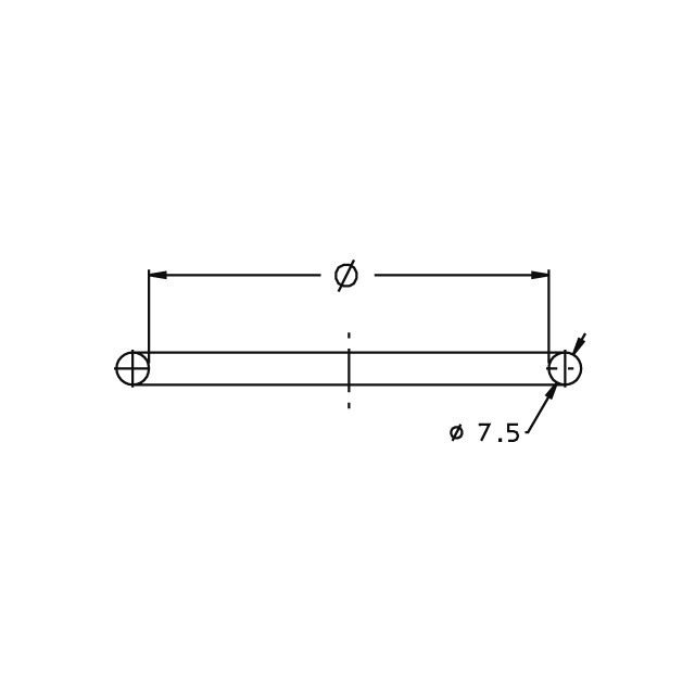 Joint Exterieur pour Bague D.455 7,5X370 référence fournisseur 30540904